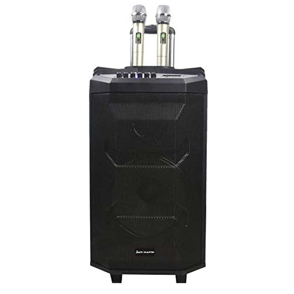 Jack Martin PT 1210 PRO Trolley Karaoke Speaker with 2 Wireless Mic