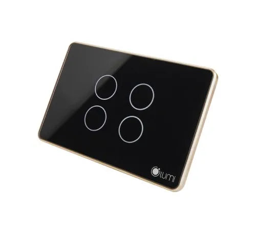 Premium 4-Button Zigbee Glass Smart Switch | Rechargeable