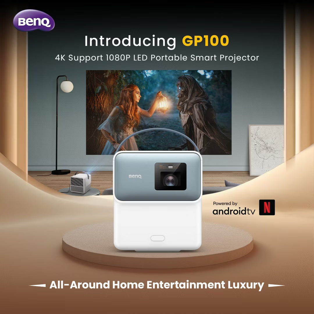 BenQ GP100 - 1080P LED Smart Portable Projector