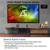 Load image into Gallery viewer, Akia Screens 135 INCH Projector Screen 16:9 Fixed Frame Projector Screen 8K / 4K Ultra HD 3D Screen Fixed Frame Series AK-FF110WH2
