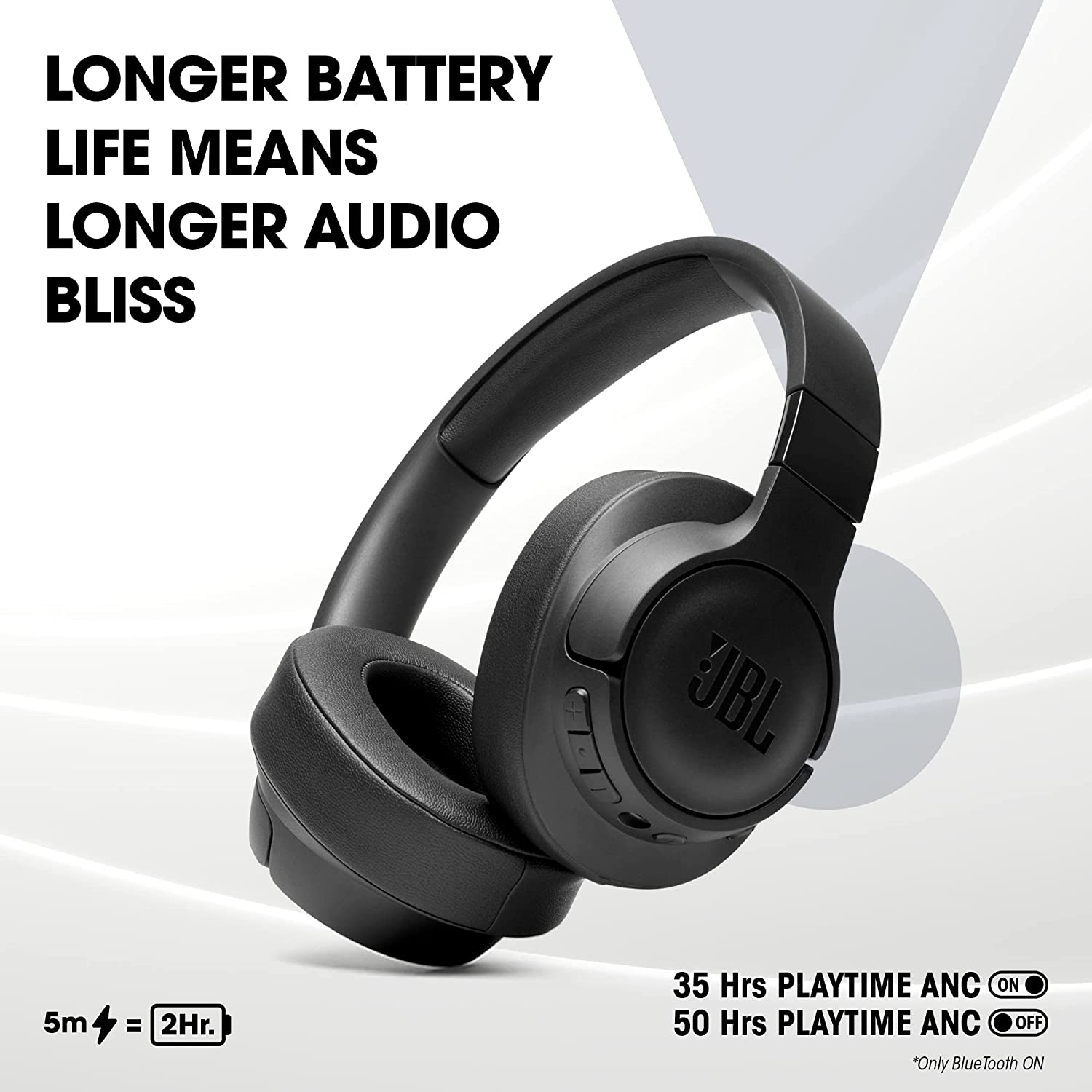 JBL Tune 760NC, Active Noise Cancellation Headphones (Blue)