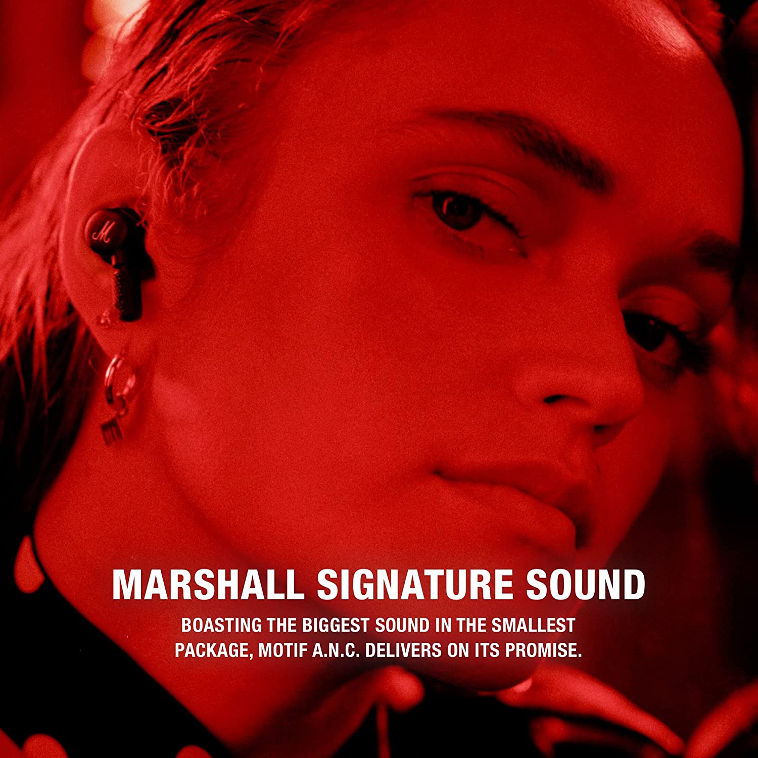 Marshall Motif True Wireless Noise Canceling Headphones, Black