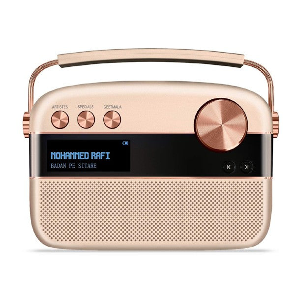 Saregama Carvaan Portable Digital Music Player (Rose Gold) - Sound by Harman/Kardon