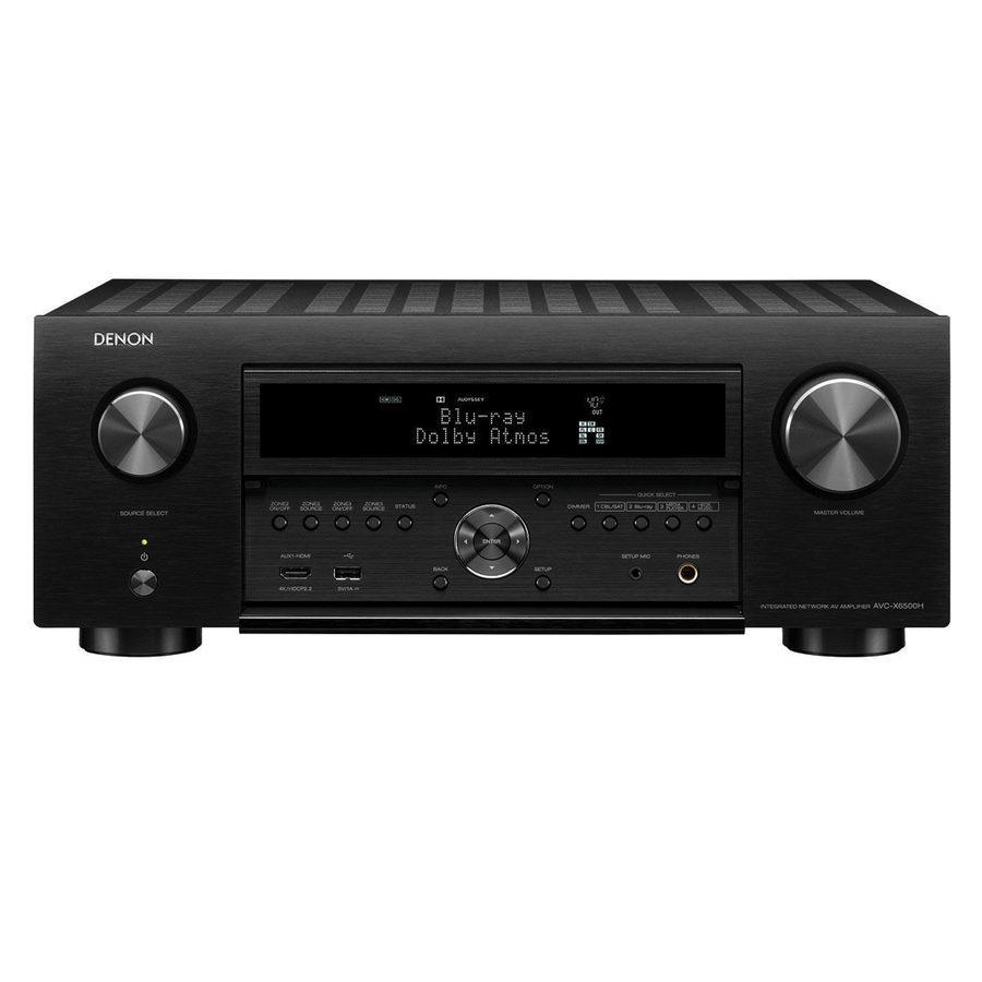 Denon AVR-X6500H Receiver, High Power 11.2 Channel (140 W/Ch) Amplifier